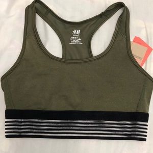 H&M Olive Green Sports Bra